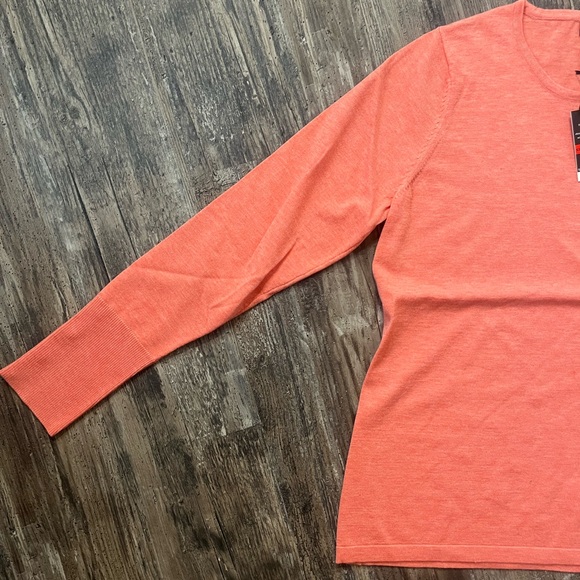 J’Envie Long Sleeve Button Detail Blouse Top Peach Salmon Women’s Size S NWT - Picture 9 of 10